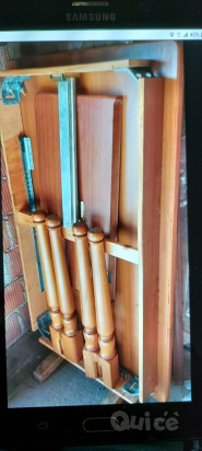 TAVOLO ALLUNGABILE IN LEGNO MASSICCIO 1.40X0,80 ALLUNGABILE DI ALTRI 40 CM  foto-66568