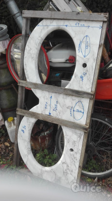 Marmo per lavandino doppio foto-11240