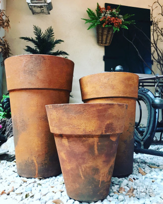 Vaso da giardino effetto corten Rustis - varie misure foto-16687