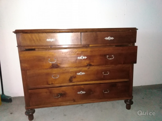 Comò antico noce foto-137724