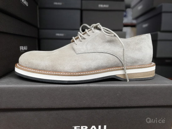 Scarpa casual uomo camoscio beige foto-12107