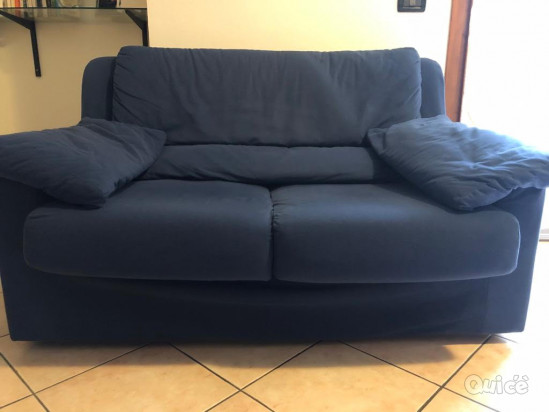 Divano in tessuto a due posti foto-19362