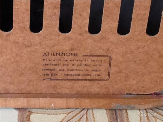 RADIO ANTICA A VALVOLE , MARCA WATT RADIO. ANNO 1952. MATERIALE RADICA DI NOCE  foto-178118