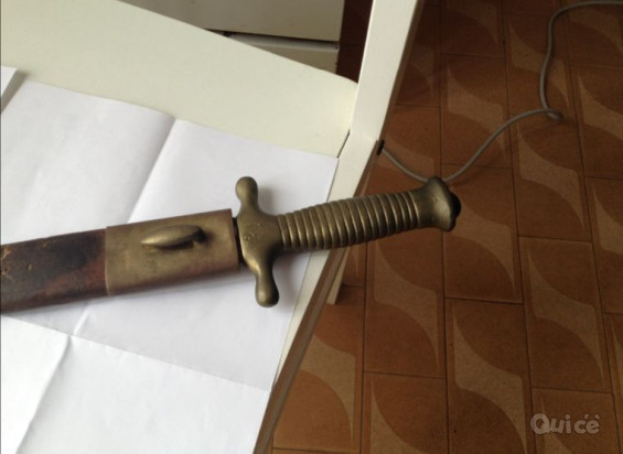 DAGA PIEMONTESE  DEL REGNO D'ITALIA DEL 1859, COMPLETA DI FODERO.  foto-22389