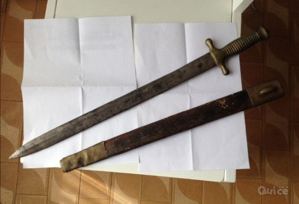 DAGA PIEMONTESE  DEL REGNO D'ITALIA DEL 1859, COMPLETA DI FODERO.  foto-178268