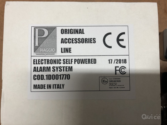Allarme elettronico originale per Vespa GTS GTV GT cod. 1D001770  foto-2682