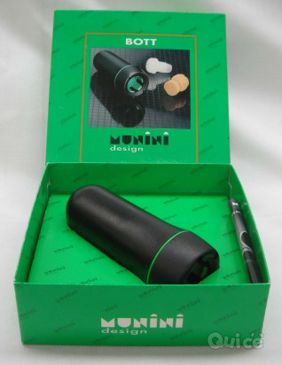 Stappa spumante Bott Munini Design colore BIANCO NERO VERDE confezione regalo foto-329550