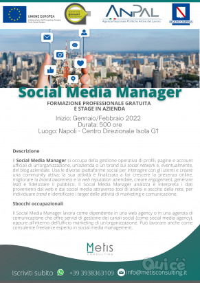 Corso di formazione in Social Media Manager foto-343500