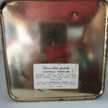 SCATOLA LATTA VINTAGE CIOCCOLATO FELETTI foto-349590