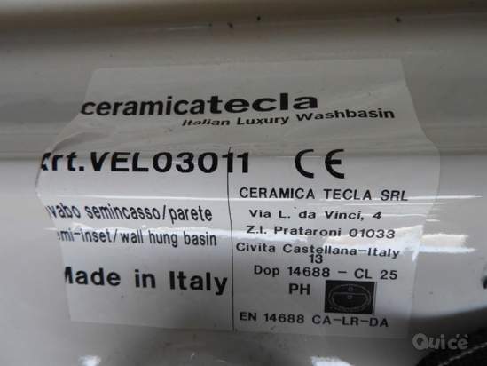 Lavandino in ceramica Tecla semi incasso  foto-357355