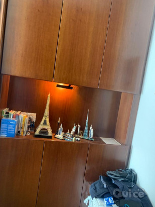 Coppia di armadi libreria in legno massello foto-367793