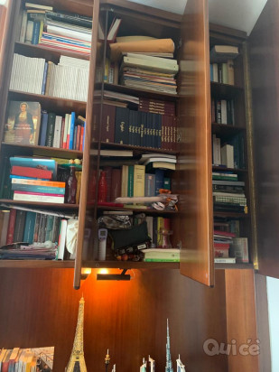 Coppia di armadi libreria in legno massello foto-367794