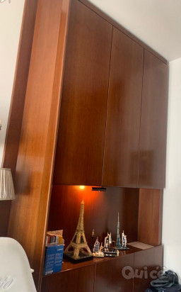 Coppia di armadi libreria in legno massello foto-43007