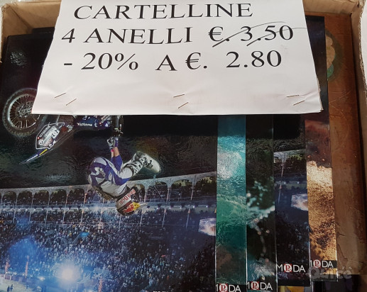 SCONTO 20% CARTELLINE AD ANELLI PIGNA  EURO 2,80 INVECE DI 3,5 foto-392073