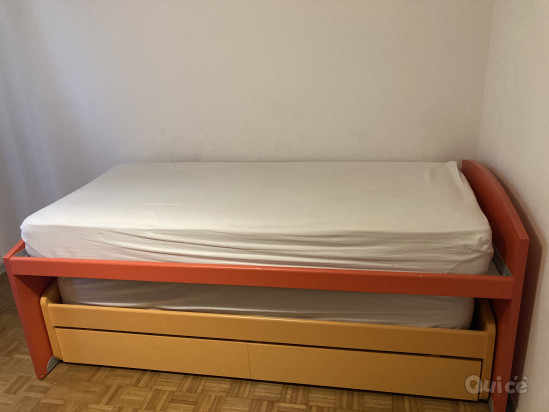 Letto singolo doppio con cassetti foto-47046