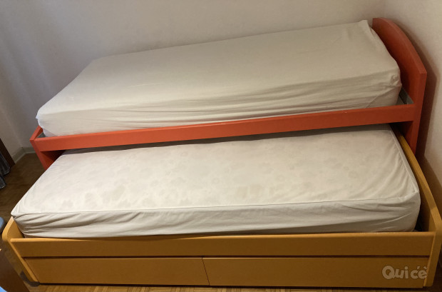 Letto singolo doppio con cassetti foto-403097