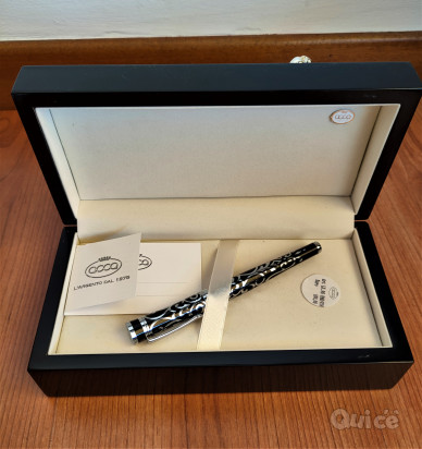 Scatola Legno nero lucido con Giaguaro Argento foto-412659