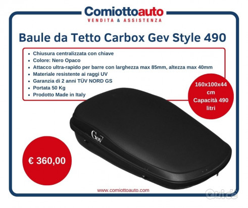 BAULE DA TETTO CARBOX GEV STYLE 490 foto-48978