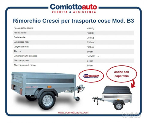 CRESCI RIMORCHI Rimorchio Cresci B3 foto-49080