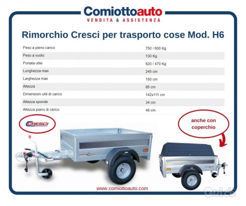 CRESCI RIMORCHI Rimorchio Cresci H6 foto-49083