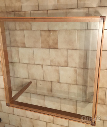 Tavolino in legno e cristallo  foto-39916