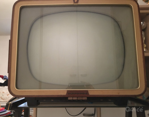 Televisione anni 50 con carrello foto-39920