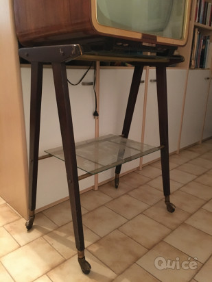 Televisione anni 50 con carrello foto-39921