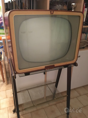 Televisione anni 50 con carrello foto-39922
