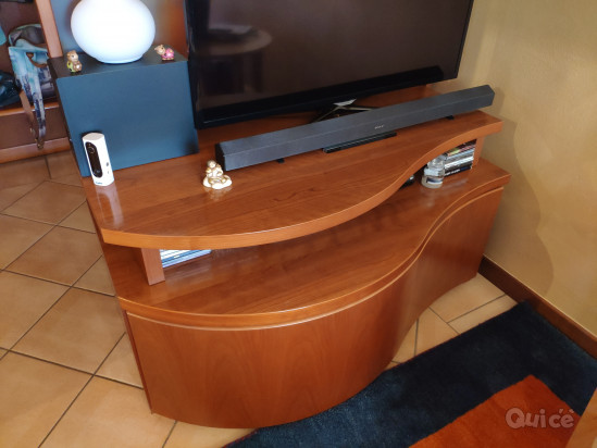 mobile porta tv con spalliera a vetrate foto-44129