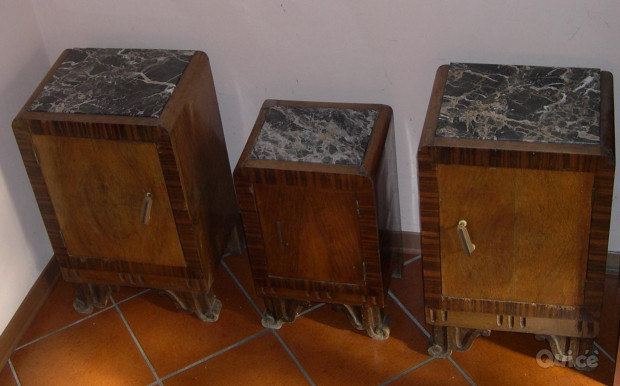 Tre comodini inizio secolo scorso Arte Dèco foto-49179