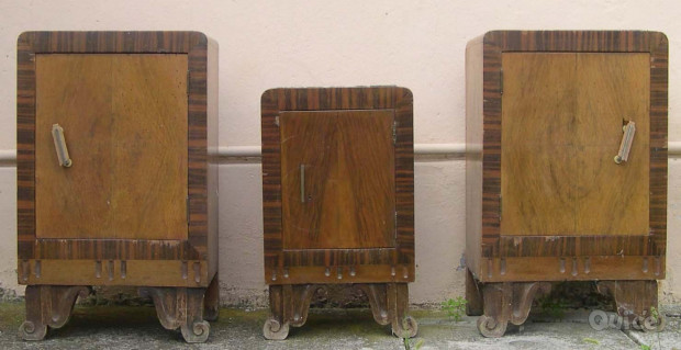 Tre comodini inizio secolo scorso Arte Dèco foto-49180