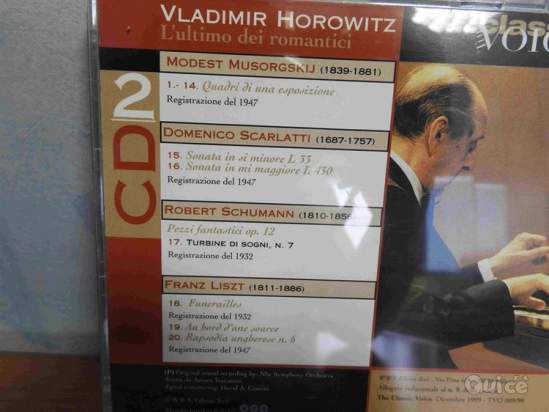 Cd Vladimir Horowitz CD2 - musica classica foto-57217