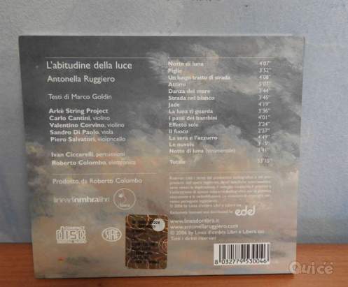 Cd Antonella Ruggiero - L'abitudine della luce foto-57233