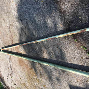 Barra girevole in ferro per chiusura strada di accesso