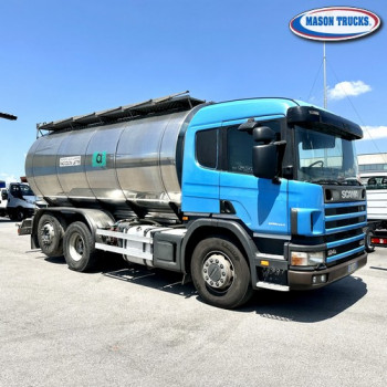 SCANIA 124 L 420, cisterna trasporto liquidi alimentari