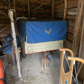 vendo carrello d'appendice portata 300kg con certificato per immatricolazione