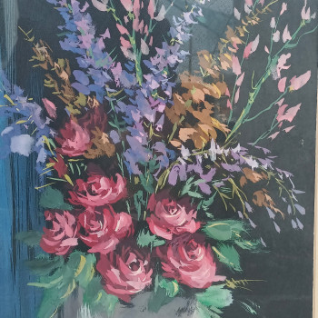 Acquarello incorniciato 50 x 30 circa di Primo Moretti 