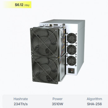 Bitmain Antminer S21 Pro 234Th SHA256 BTC Asic Miner $500