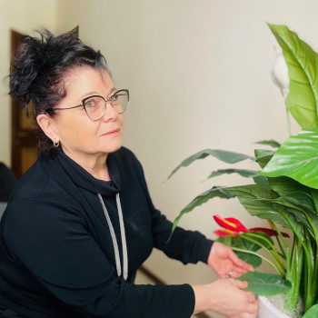Oleksandra, donna semplice e gentile 