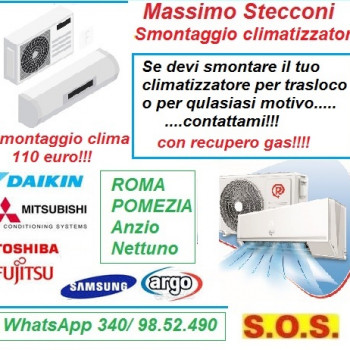 Smontaggio condizionatori inverter Roma 