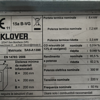Stufa a pellet KLOVER