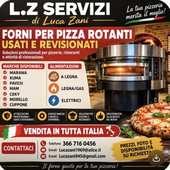 VENDITA FORNI PIZZA ROTANTI USATI REVISIONATI