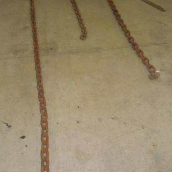 Catena da barca antica in ferro